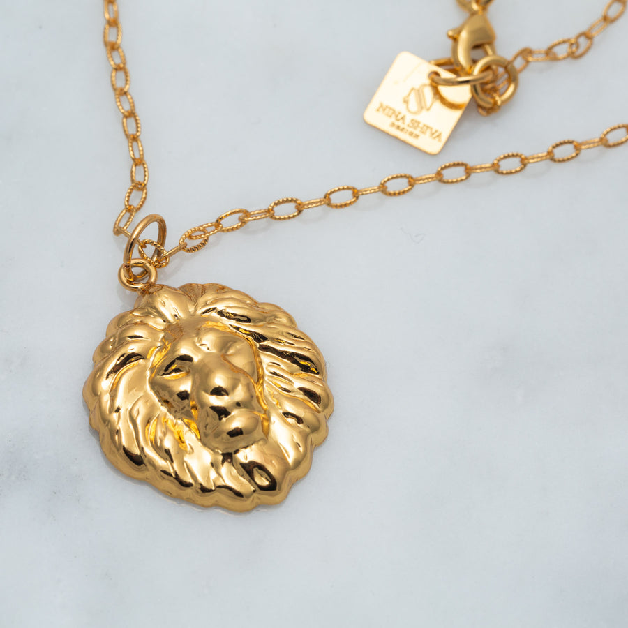 Shiva Lion Pendant Necklace