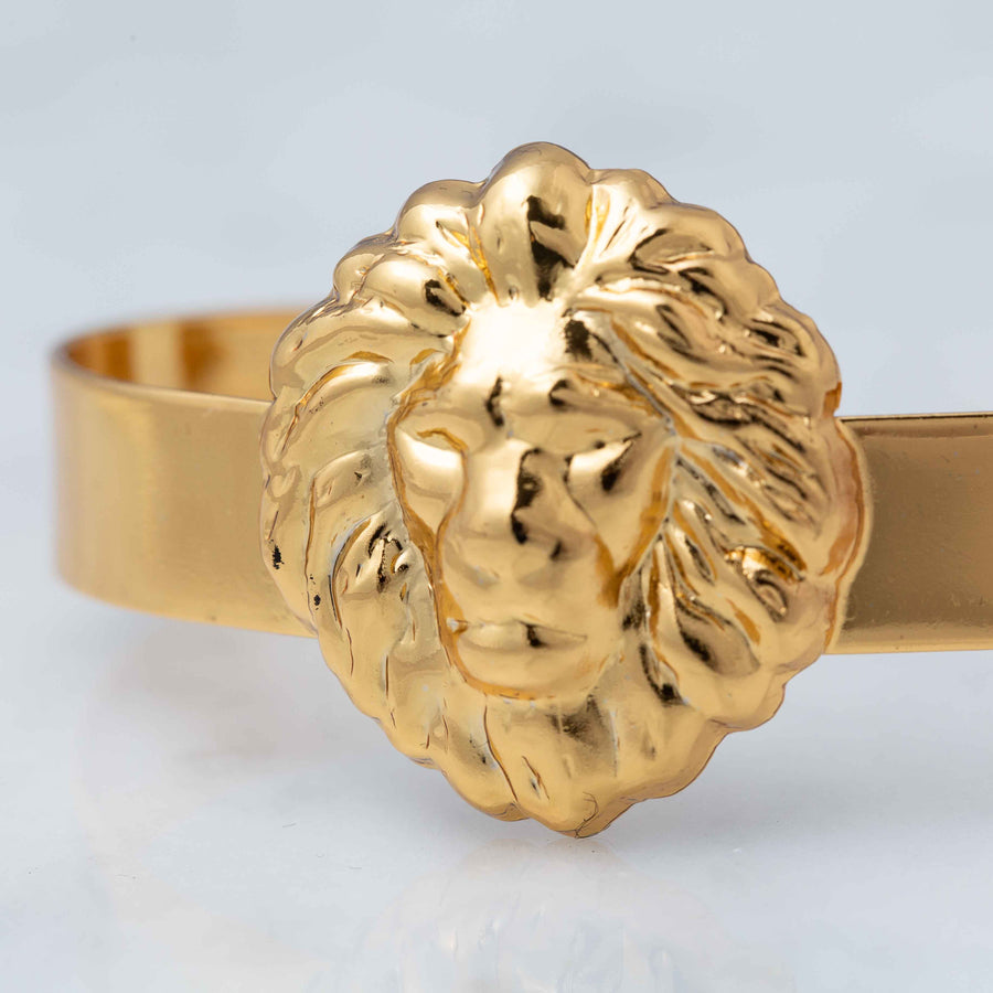 Gold Lion Cuff